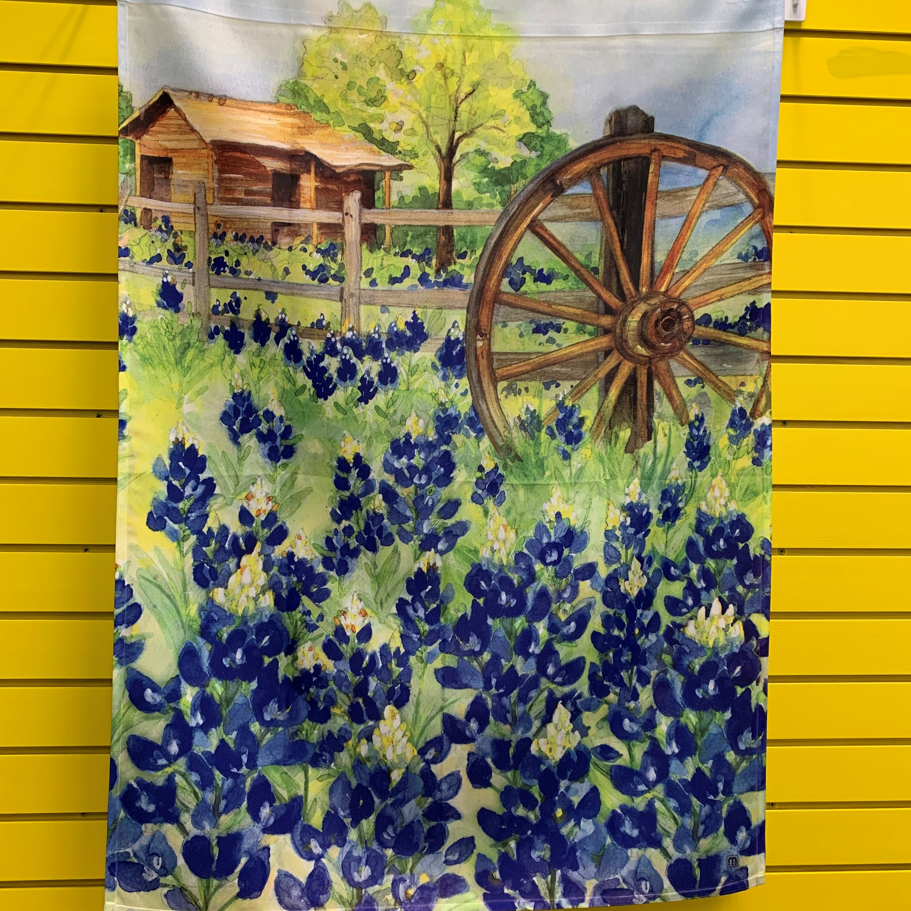 BLUE BONNETS LARGE FLAG